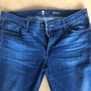 7 For All Mankind Medium Wash “Slimmy” Fit Denim
